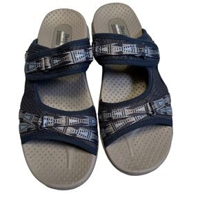 Skechers Outdoor Lifestyle Sandals Women's 9 Aztec Strap Comfort Walking‎ Slides